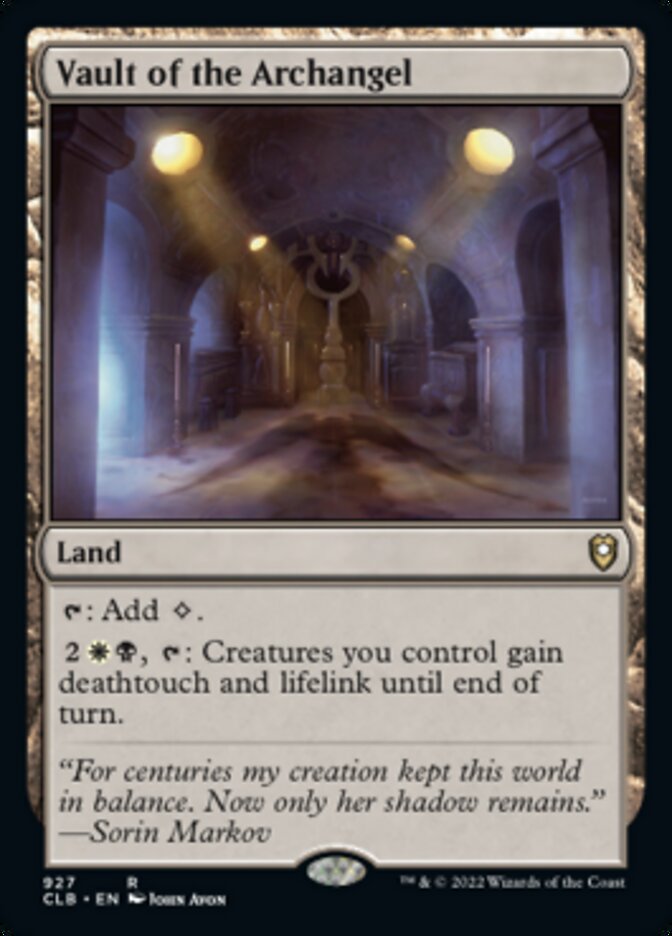 Vault of the Archangel [Commander Legends: Battle for Baldur's Gate] | Good Games North
