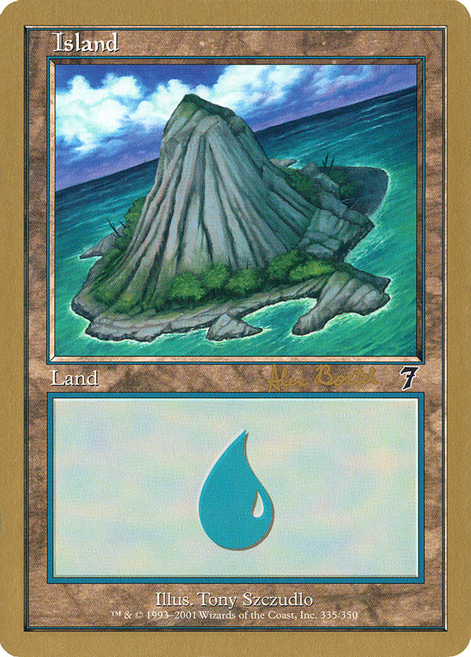 Island (ab335a) (Alex Borteh) [World Championship Decks 2001] | Good Games North