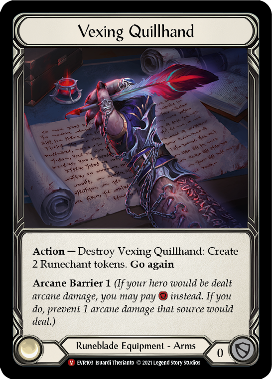 Vexing Quillhand [EVR103] (Everfest)  1st Edition Normal | Good Games North