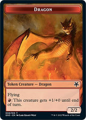 Dragon // Elf Warrior Double-Sided Token [Game Night: Free-for-All Tokens] | Good Games North