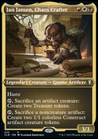 Jan Jansen, Chaos Crafter (Foil Etched) [Commander Legends: Battle for Baldur's Gate] | Good Games North