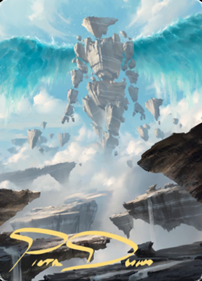 Celestial Colonnade Art Card (Gold-Stamped Signature) [Zendikar Rising Art Series] | Good Games North