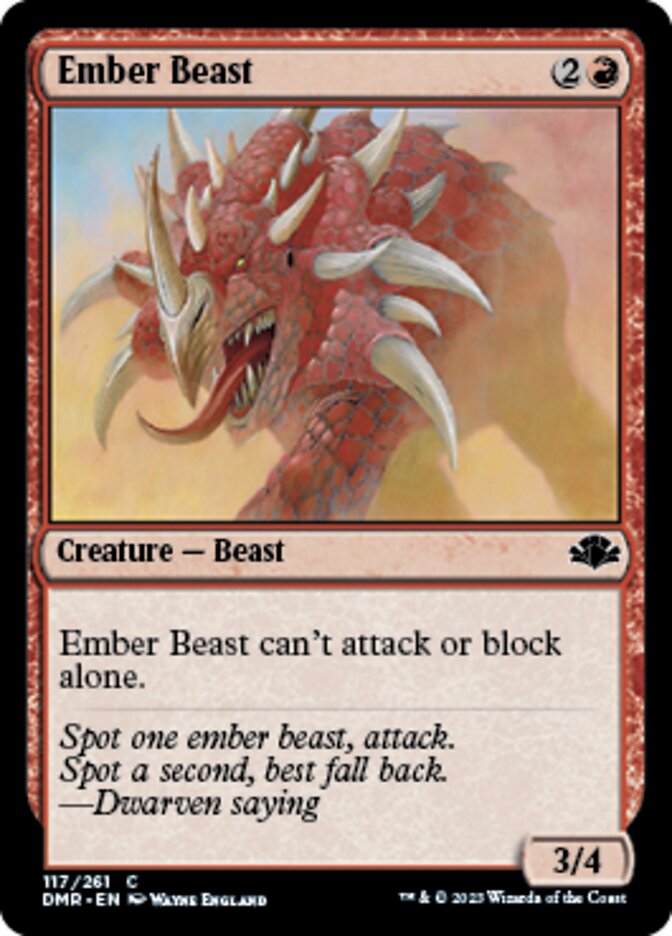 Ember Beast [Dominaria Remastered] | Good Games North