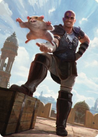 Minsc & Boo, Timeless Heroes Art Card (72) [Commander Legends: Battle for Baldur's Gate Art Series] | Good Games North
