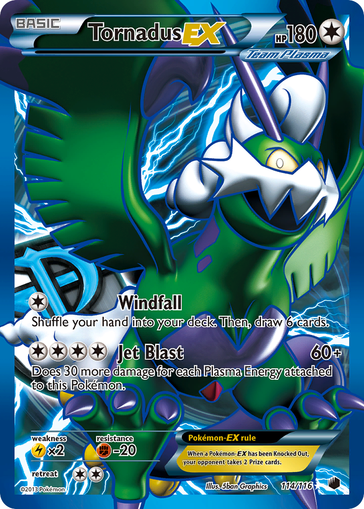 Tornadus EX (114/116) [Black & White: Plasma Freeze] | Good Games North