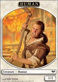 Human Token [Dark Ascension Tokens] | Good Games North