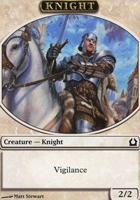 Knight Token [Return to Ravnica Tokens] | Good Games North