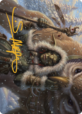 Owlbear Shepherd Art Card (Gold-Stamped Signature) [Commander Legends: Battle for Baldur's Gate Art Series] | Good Games North