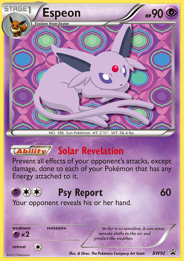 Espeon (BW92) [Black & White: Black Star Promos] | Good Games North