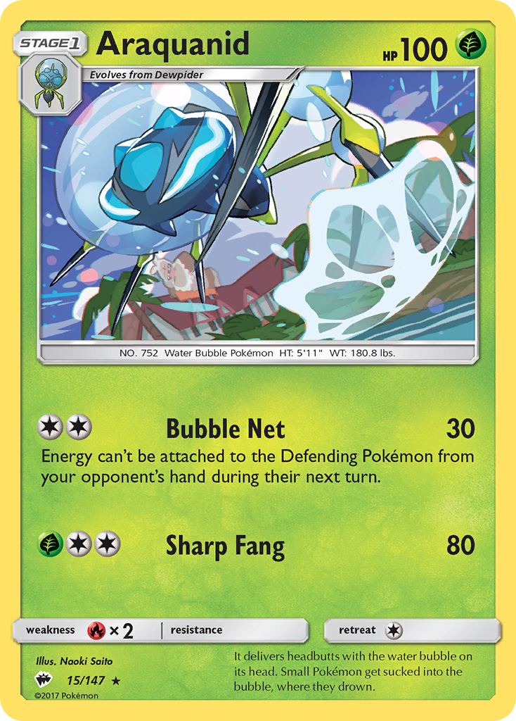 Araquanid (15/147) [Sun & Moon: Burning Shadows] | Good Games North