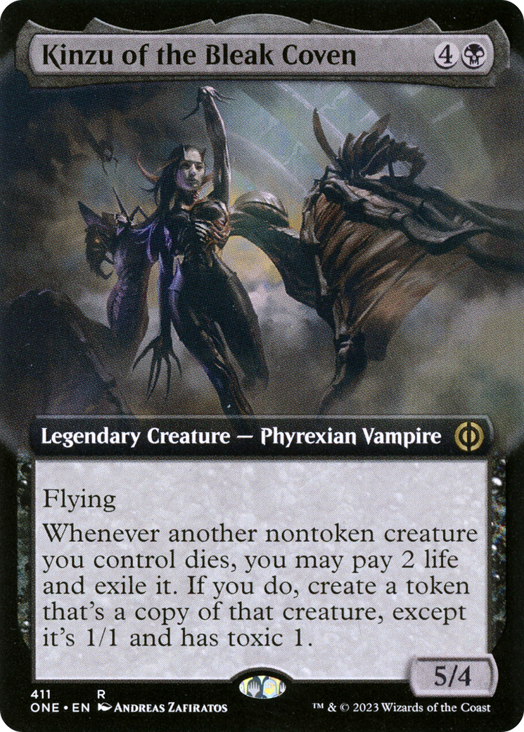 Kinzu of the Bleak Coven (Extended Art) [Phyrexia: All Will Be One] | Good Games North