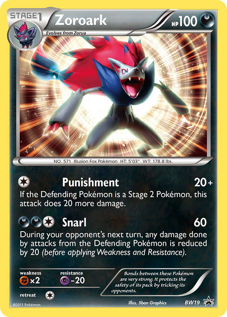Zoroark (BW19) [Black & White: Black Star Promos] | Good Games North