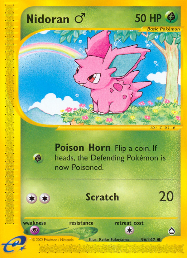 Nidoran (96/147) (Male) [Aquapolis] | Good Games North