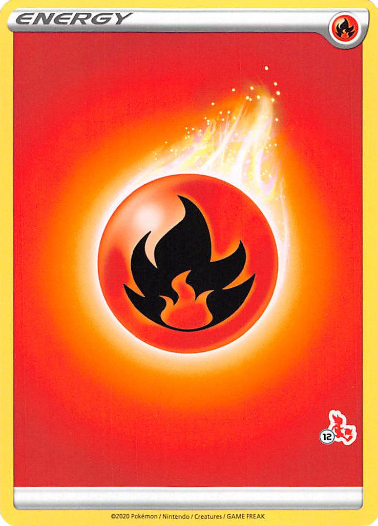 Fire Energy (Cinderace Stamp #12) [Battle Academy 2022] | Good Games North