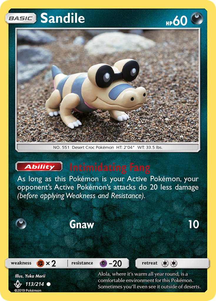 Sandile (113/214) [Sun & Moon: Unbroken Bonds] | Good Games North