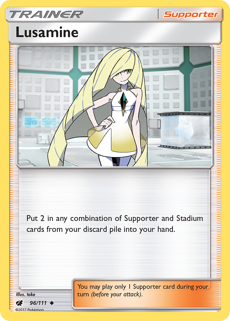 Lusamine (96/111) [Sun & Moon: Crimson Invasion] | Good Games North