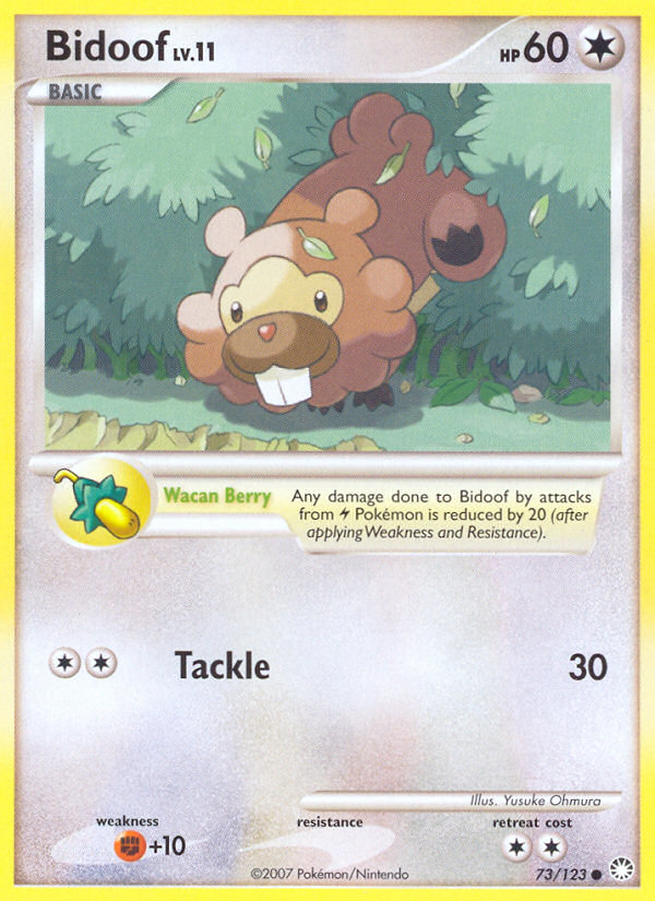 Bidoof (73/123) [Diamond & Pearl: Mysterious Treasures] | Good Games North