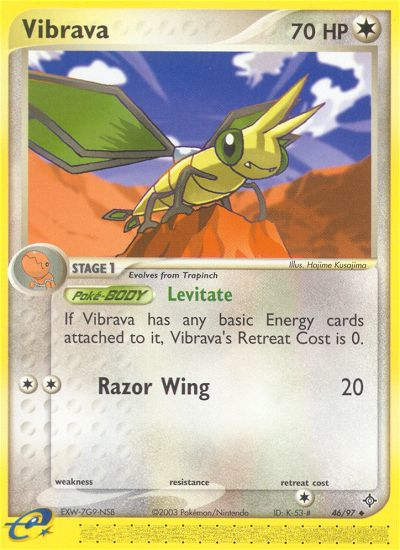 Vibrava (46/97) [EX: Dragon] | Good Games North