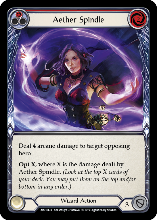 Aether Spindle (Red) [ARC126-R] 1st Edition Normal | Good Games North