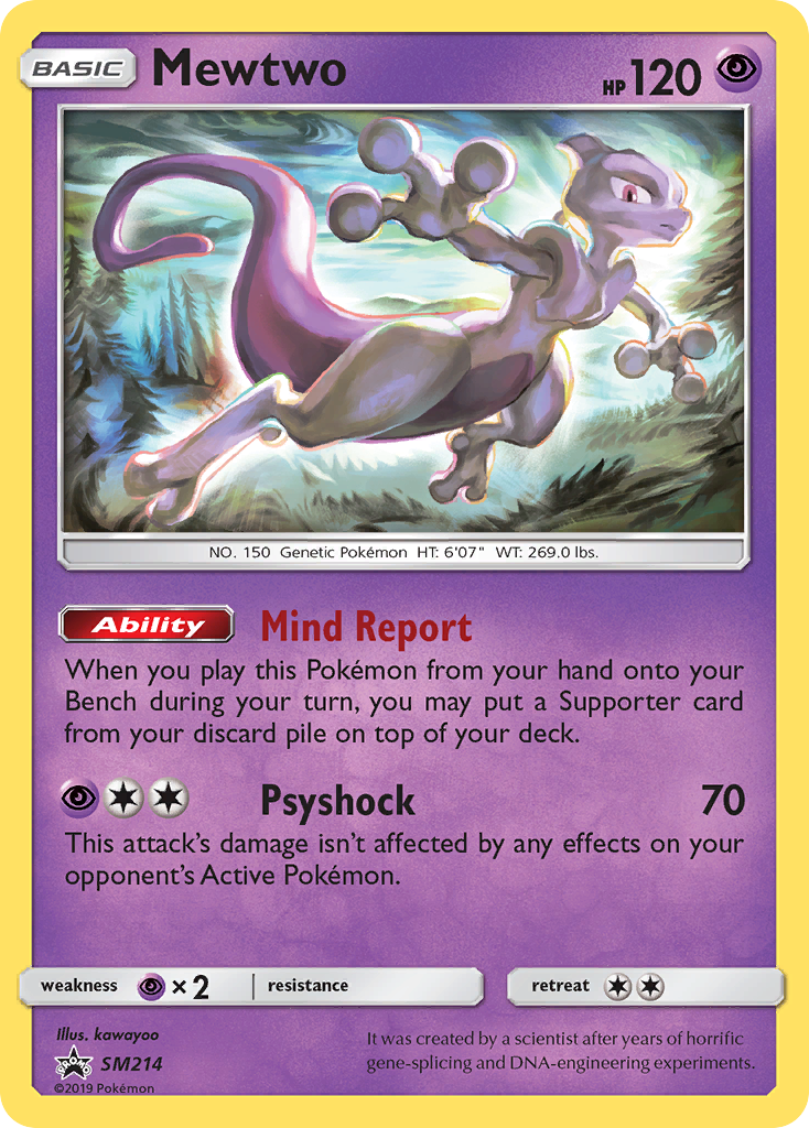 Mewtwo (SM214) [Sun & Moon: Black Star Promos] | Good Games North