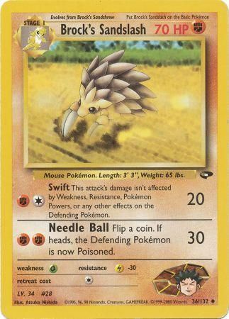 Brock's Sandslash (36/132) [Gym Challenge Unlimited] | Good Games North