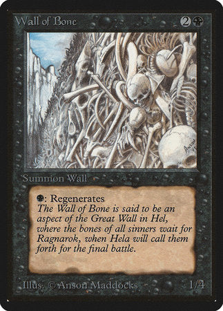 Wall of Bone [Limited Edition Beta] | Good Games North