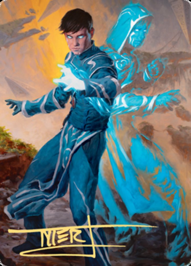 Jace, Mirror Mage 1 Art Card (Gold-Stamped Signature) [Zendikar Rising Art Series] | Good Games North