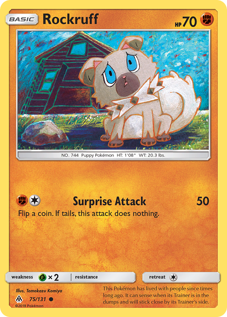 Rockruff (75/131) [Sun & Moon: Forbidden Light] | Good Games North