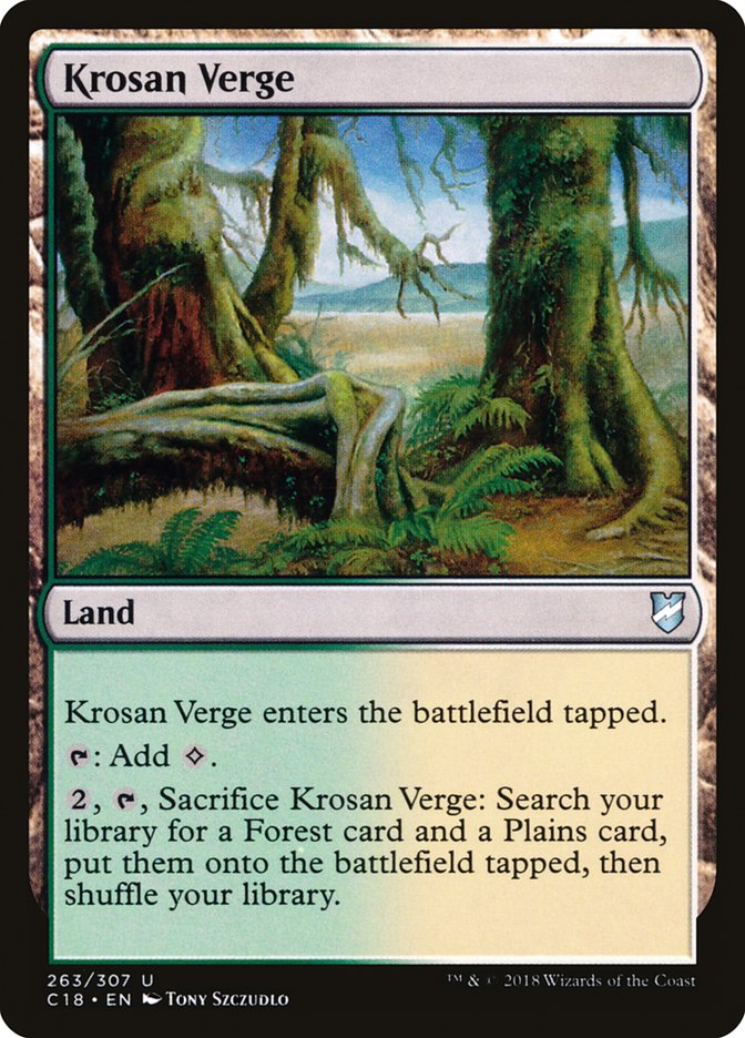 Krosan Verge [Commander 2018] | Good Games North