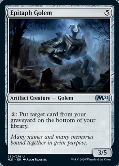 Epitaph Golem [Core Set 2021] | Good Games North