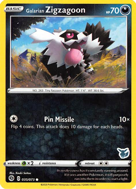 Galarian Zigzagoon (035/073) (Eevee Deck) [Battle Academy 2022] | Good Games North