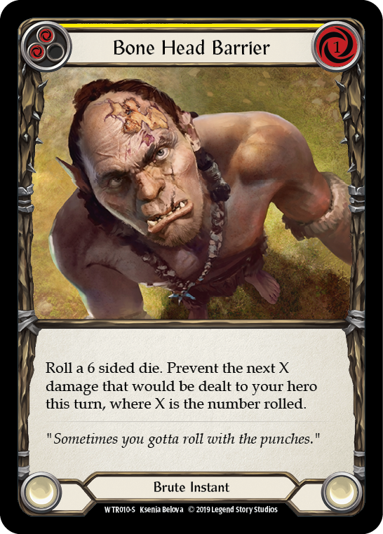 Bone Head Barrier [WTR010-S] Alpha Print Normal | Good Games North