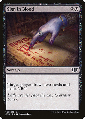 Sign in Blood [Commander 2014] | Good Games North