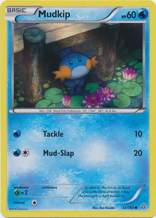 Mudkip (33/160) (Sheen Holo) [XY: Primal Clash] | Good Games North