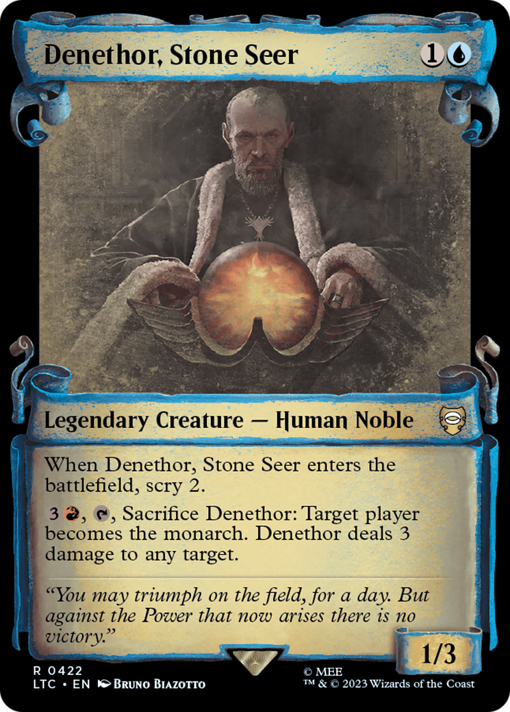 Denethor, Stone Seer [The Lord of the Rings: Tales of Middle-Earth Commander Showcase Scrolls] | Good Games North