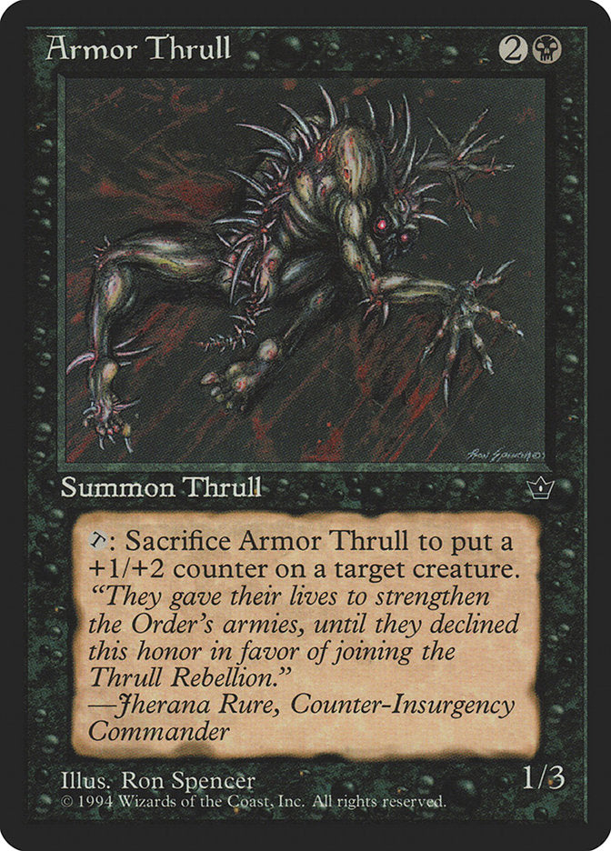 Armor Thrull (Ron Spencer) [Fallen Empires] | Good Games North