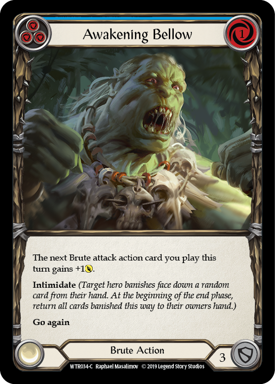 Awakening Bellow (Blue) [WTR034-C] Alpha Print Normal | Good Games North
