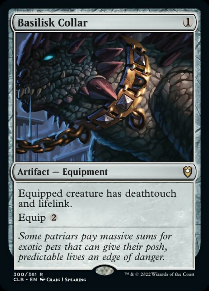 Basilisk Collar [Commander Legends: Battle for Baldur's Gate] | Good Games North