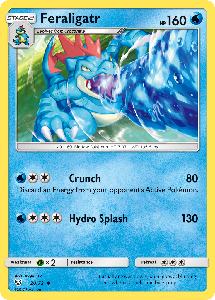 Feraligatr (20/73) [Sun & Moon: Shining Legends] | Good Games North