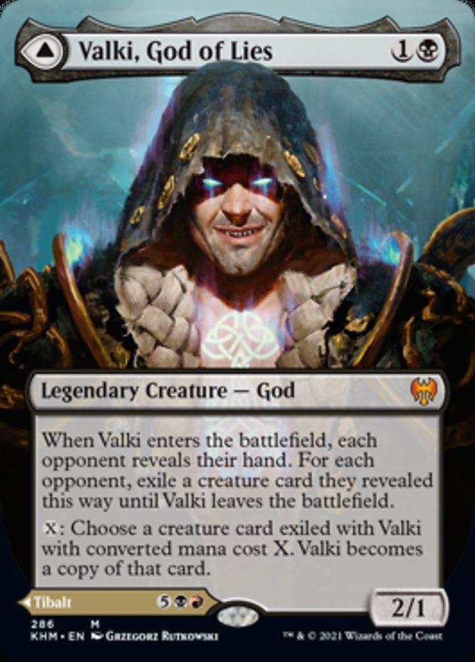 Valki, God of Lies // Tibalt, Cosmic Impostor (Borderless) [Kaldheim] | Good Games North
