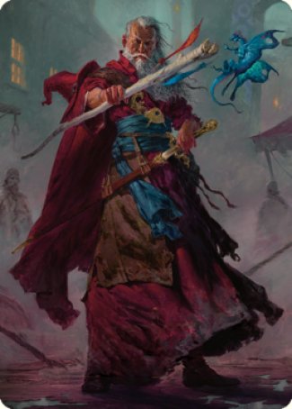 Elminster Art Card (64) [Commander Legends: Battle for Baldur's Gate Art Series] | Good Games North