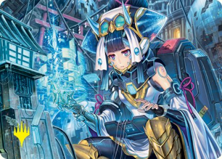 Covert Technician Art Card (Gold-Stamped Signature) [Kamigawa: Neon Dynasty Art Series] | Good Games North