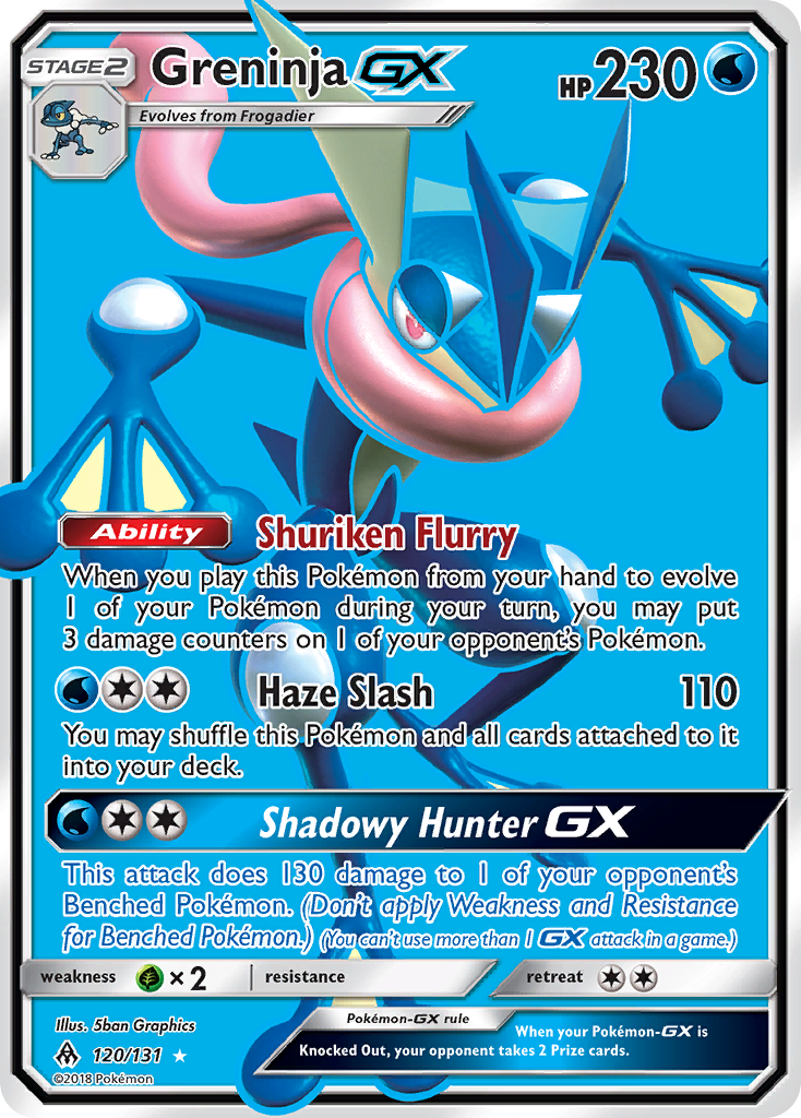 Greninja GX (120/131) [Sun & Moon: Forbidden Light] | Good Games North