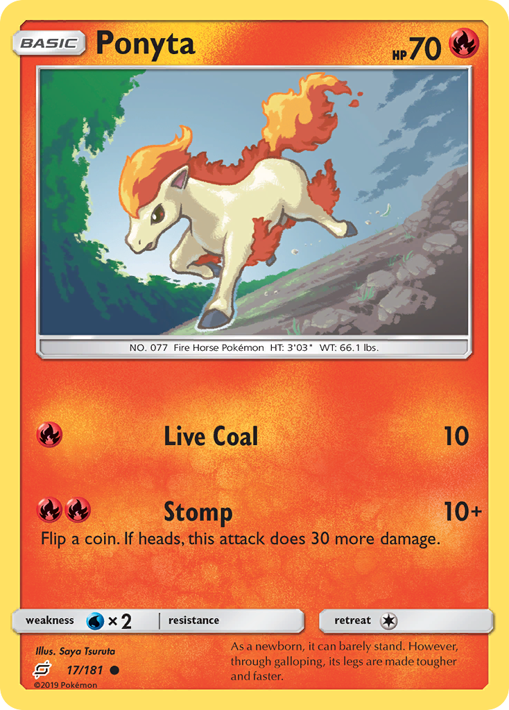 Ponyta (17/181) [Sun & Moon: Team Up] | Good Games North