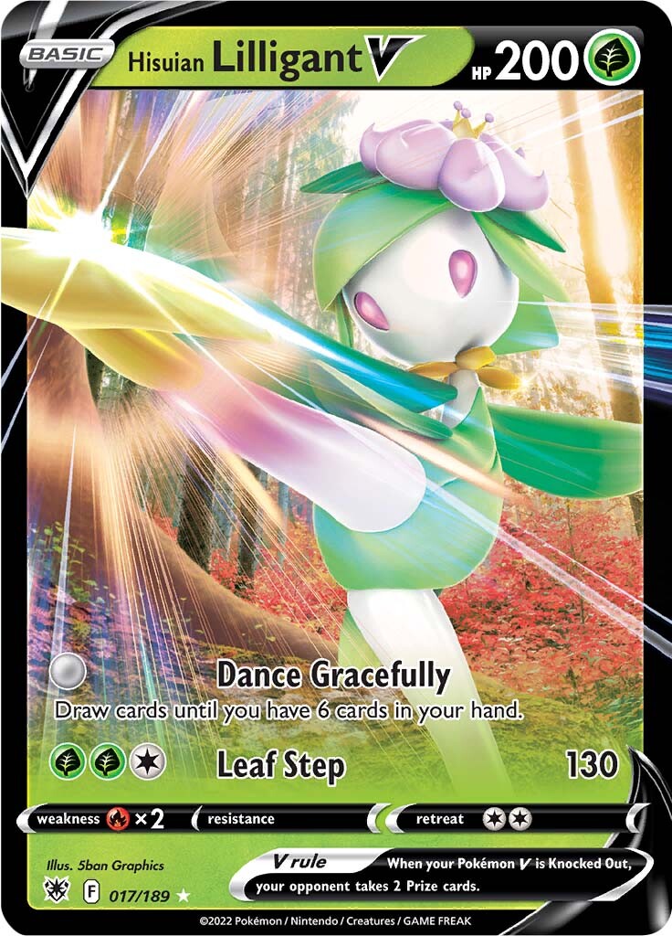 Hisuian Lilligant V (017/189) [Sword & Shield: Astral Radiance] | Good Games North