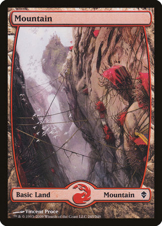 Mountain (245) - Full Art [Zendikar] | Good Games North