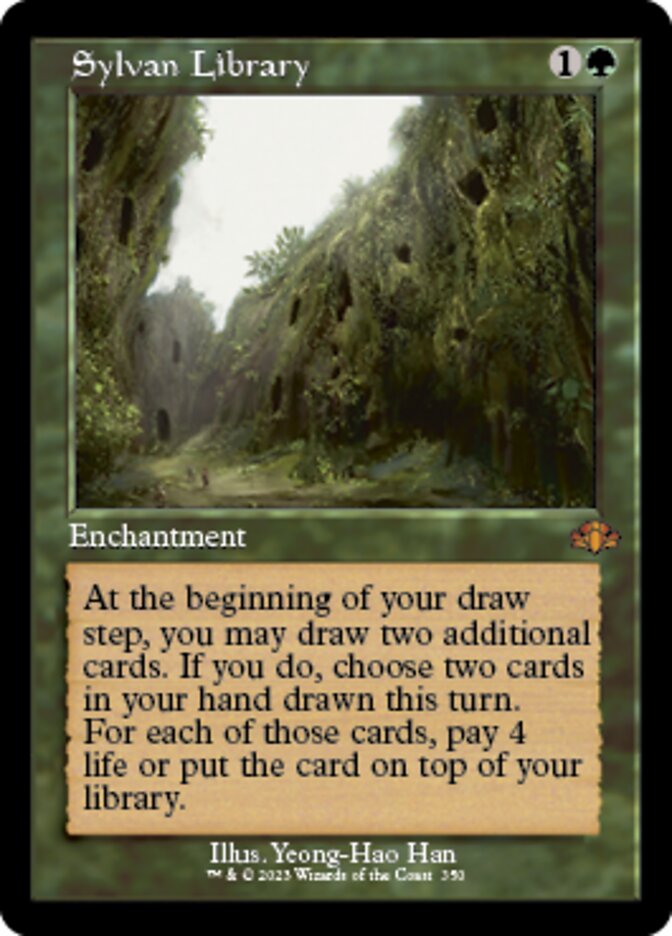 Sylvan Library (Retro) [Dominaria Remastered] | Good Games North