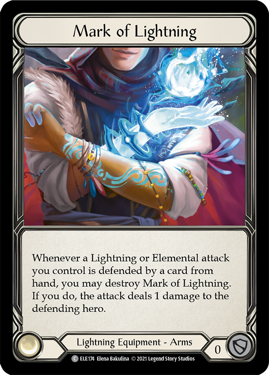 Mark of Lightning [ELE174] (Tales of Aria)  1st Edition Cold Foil | Good Games North