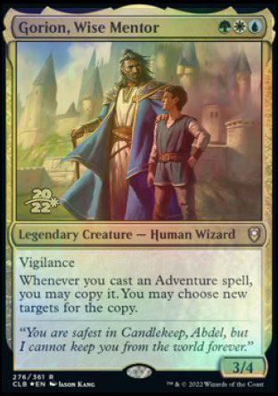 Gorion, Wise Mentor [Commander Legends: Battle for Baldur's Gate Prerelease Promos] | Good Games North