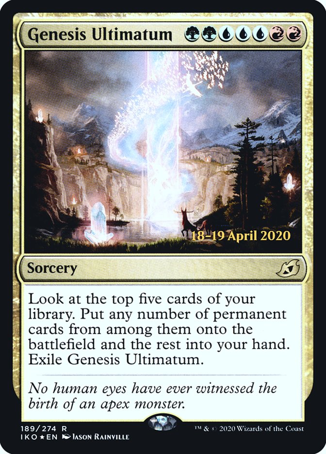 Genesis Ultimatum  [Ikoria: Lair of Behemoths Prerelease Promos] | Good Games North
